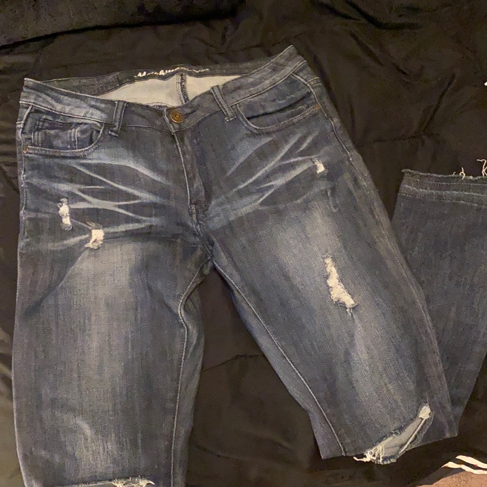 Machine brand distressed skinny jeans size 11/31